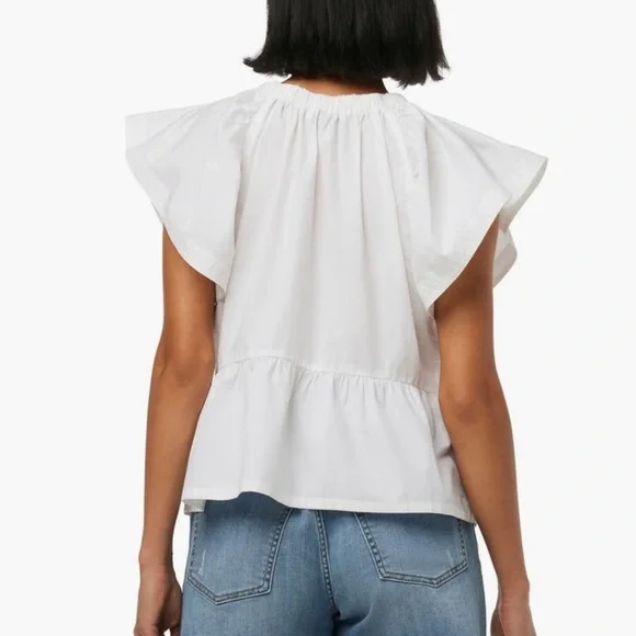 Joe’s jeans, white cotton blouse Nwt - Picture 2 of 5